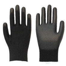 Anti Static Black Polyurethane Coated Palm Gloves With Micron Structure